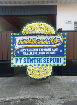 Papan Bunga Duka di Cempaka Baru