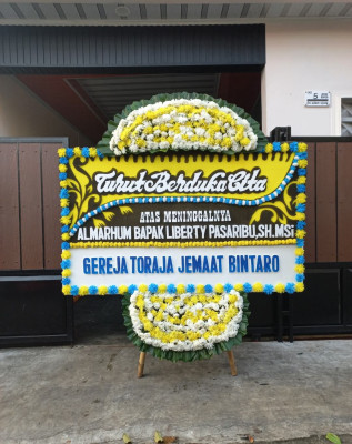 Papan Bunga Duka di Cempaka Baru